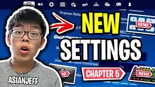 AsianJeffs NEW Settings in Fortnite Chapter 5! (BEST STRETCH RES)