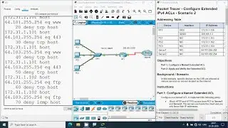 5.4.13 Packet Tracer - Configure Extended IPv4 ACLs - Scenario 2