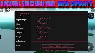 Roblox Ragdoll Engine Script | Shizzuru Hub V1.2 |⭐Mobile/Pc⭐