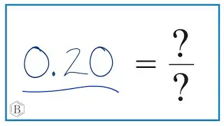 Convert the decimal 0.20 to a fraction in simplest form.