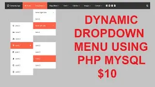 how to make dynamic drop down menu in php mysql