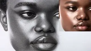 Step by Step Shading of a face / Skin texture