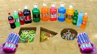 SQUID GAME & Coca Cola , Fanta , Sprite , Mirinda, Pepsi vs Mentos Undergound