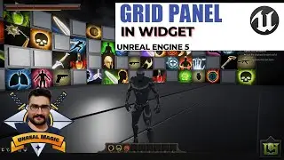 Unreal engine 5 beginner Grid panel and uniform grid panel in widget blueprint class