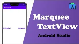 Marquee TextView - Android Studio 2024