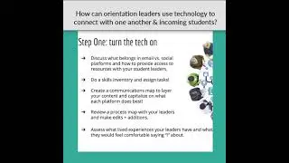 Empowering Orientation Leaders: Leveraging Technology for Enhanced Student Connection