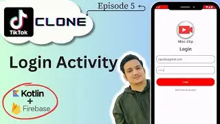 5 Login Screen Design | TikTok Clone | Kotlin Firebase | Android