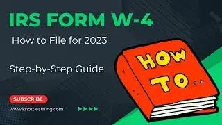 How to File Form W-4 for 2023 to Lower your Taxes!