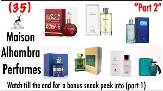 Maison Alhambra Perfumes Inspirations Guide | 35 Maison Alhambra | My Perfume Collection