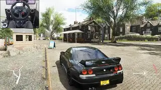 Nissan Skyline R33 GTR - Forza Horizon 4 | Logitech g29 gameplay
