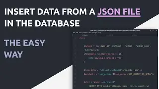 How to insert data from a json file in the database | PHP, JSON, MYSQL Tutorial