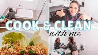 COOK AND CLEAN WITH ME 2020 | BATHROOM SPEED CLEAN | INSTANT CLEANING MOTIVATION