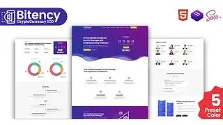 Bitency - Cryptocurrency & Bitcoin Bootstrap 4 responsive landing page template | Themeforest