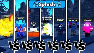 ALL SPLASH🔥Upgrade Clock VS Firework VS Chef TV VS Healer🤯ENDLESS MODE | Toilet Tower Defense