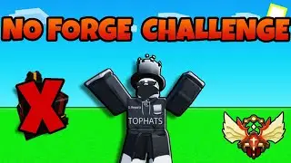 I did the NO FORGE CHALLENGE in Roblox Bedwars!