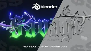 Create Album Covers That SELL!! – 3D Text Album Cover Art in Blender – Quick Tutorial