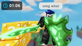 i got Emerald Sword in 1 MINUTE! (Roblox Bedwars)