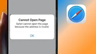 Safari Cannot Open the Page Because the Address is Invalid 2023 | iOS 16