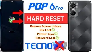 How to Hard Reset Tecno BE8 Pop 6 Pro Unlock Screen Remove PIN Pattern Password Lock Without PC ✅