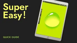 Draw a Water Drop in Procreate in Just 4 Steps! #Shorts