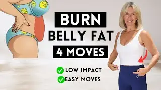 4 Move Workout To Get A Flat Belly At Home - Fast Results - Lose Inches In 14 Days