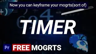 Timer - A Free Mogrt Pack for Premiere Pro