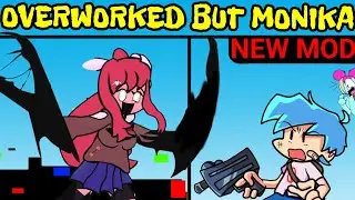 Friday Night Funkin New VS Pibby Monika Sing Overworked | Come Learn With Pibby x FNF Mod