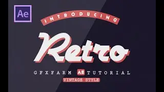 Text Animation in After Effects for BEGINNERS | RETRO Style Text Animation