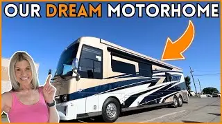 OUR NEXT MOTORHOME FIRST DRIVE & INTERIOR TOUR -- 2025 NEWMAR DUTCH STAR!