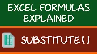 SUBSTITUTE Formula in Excel