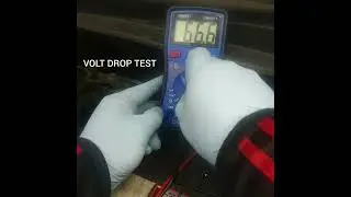 Starter motor volt drop, remove and bench test