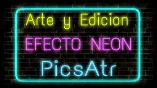 Tutorial_Efecto texto Neón con-PicsArt-Arte y Edición (Español)