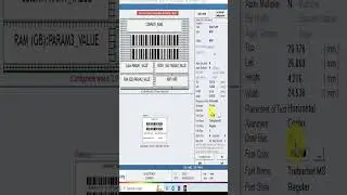 Barcode Numbers printing in Busy 