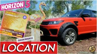 Forza Horizon 5 Collectibles Flamingo Falls SMASH 10 Flamingo Cutouts near Cascadas De Agua Azul FH5