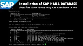 SAP: Installation of SAP HANA Database