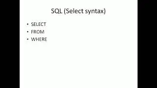 Oracle SQL--Select Statement.