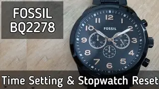 Fossil Watch Time Setting and Stopwatch Chronograph Reset BQ2278 | SolimBD