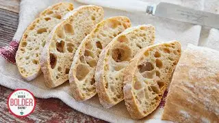 Bakery-Style Ciabatta Bread — No Kneading, No Equipment, No Fuss