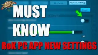 MUST KNOW RoK PC APP NEW settings some good some bad - NEW Achievement with ICONIC and how to get it