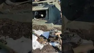 Destroyed Ukrainian BRDM-2 somewhere in the DPR | ukraine war video footage 2022 | ukraine war