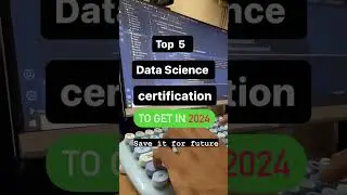 📌Top 5 Data science Certifications in 2024📃✨ #programming #coder #datascience #certificate