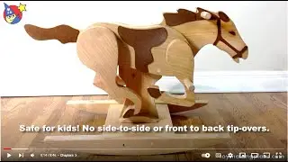 Wood Toy Plans - Mustang Rocking Horse