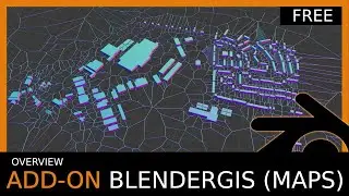 Blender Add-on Overview : BlenderGIS - Import Google Map Data (free)