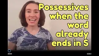 How to form possessives in English when the word ends in 