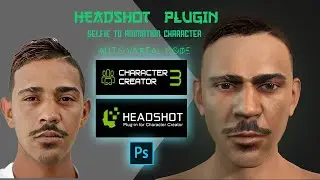 Turn a photo into a 3D Character with HeadShot plugin character creator3 2020