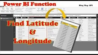 Power BI Latitude and Longitude Function | Bing Map API