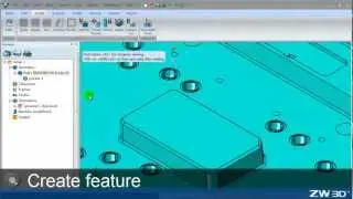 Zigzag Cut Operation:ZW3D CAD/CAM