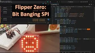 Flipper Zero: JavaScript Bit Banging SPI 8x8 Display