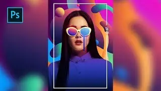 How to Create a Colorful Photo Editing / Magazine Cover Design - Photoshop Tutorials