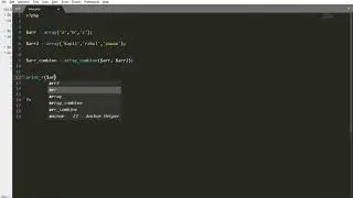 array combine in php